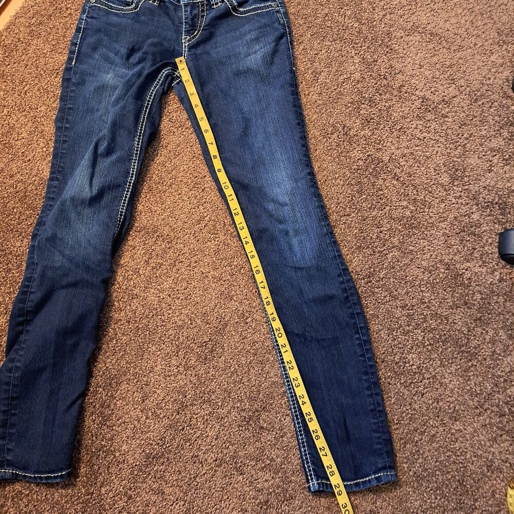 Silver Suki Skinny Flap Pocket Jeans With Embroidery - Picture 9 of 9